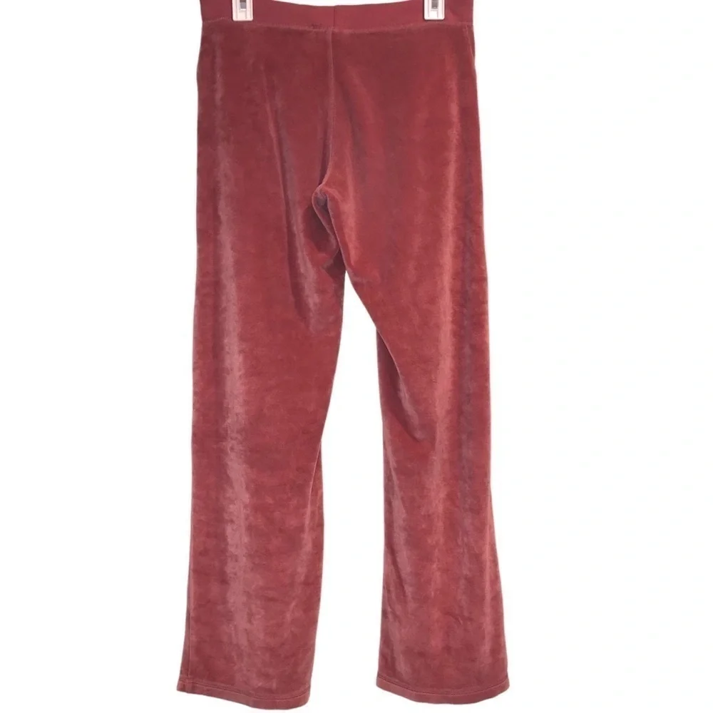 Vintage BCBG Velour Wide Leg Boot Cut Track Pant Small